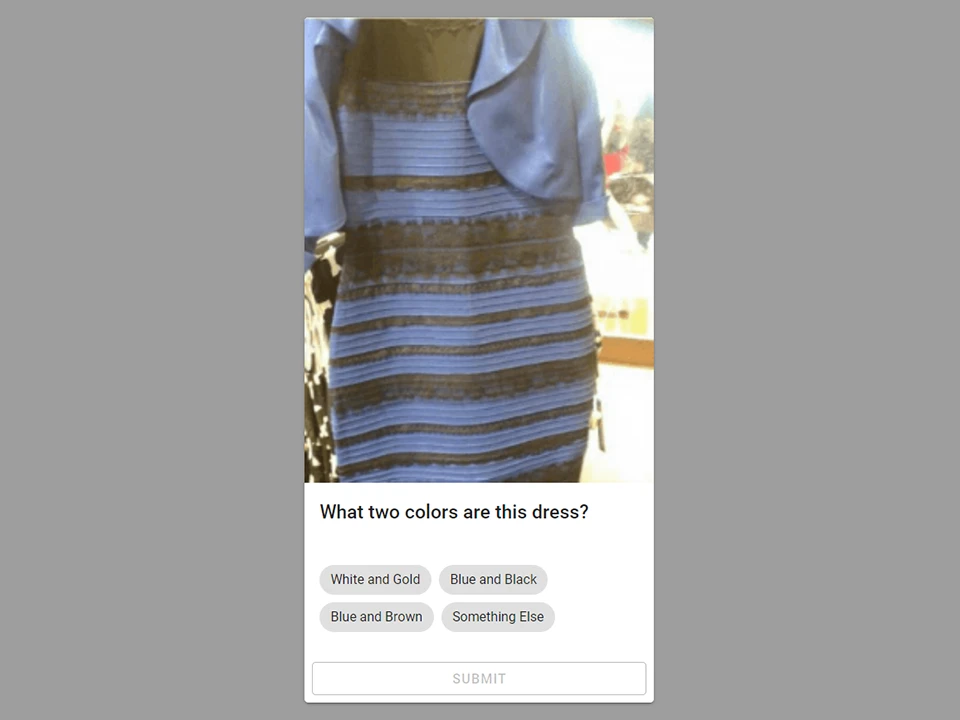 The Dress Interactive Poll