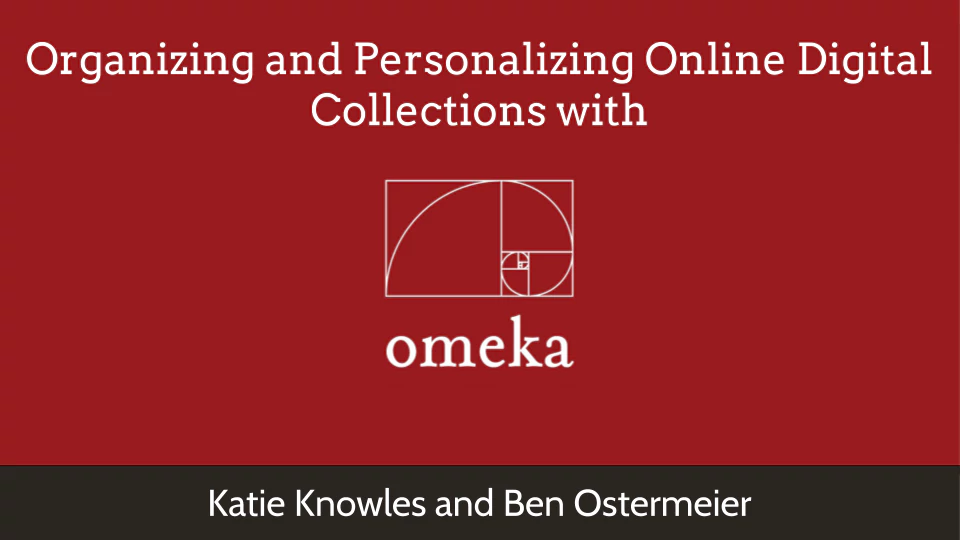 Omeka Presentation Video (click image to view)