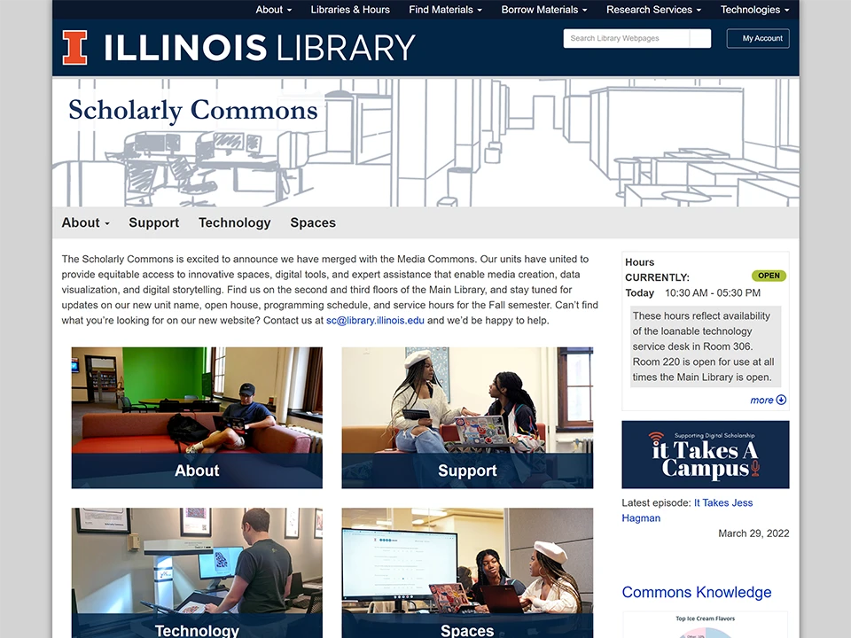 Scholarly Commons Website
