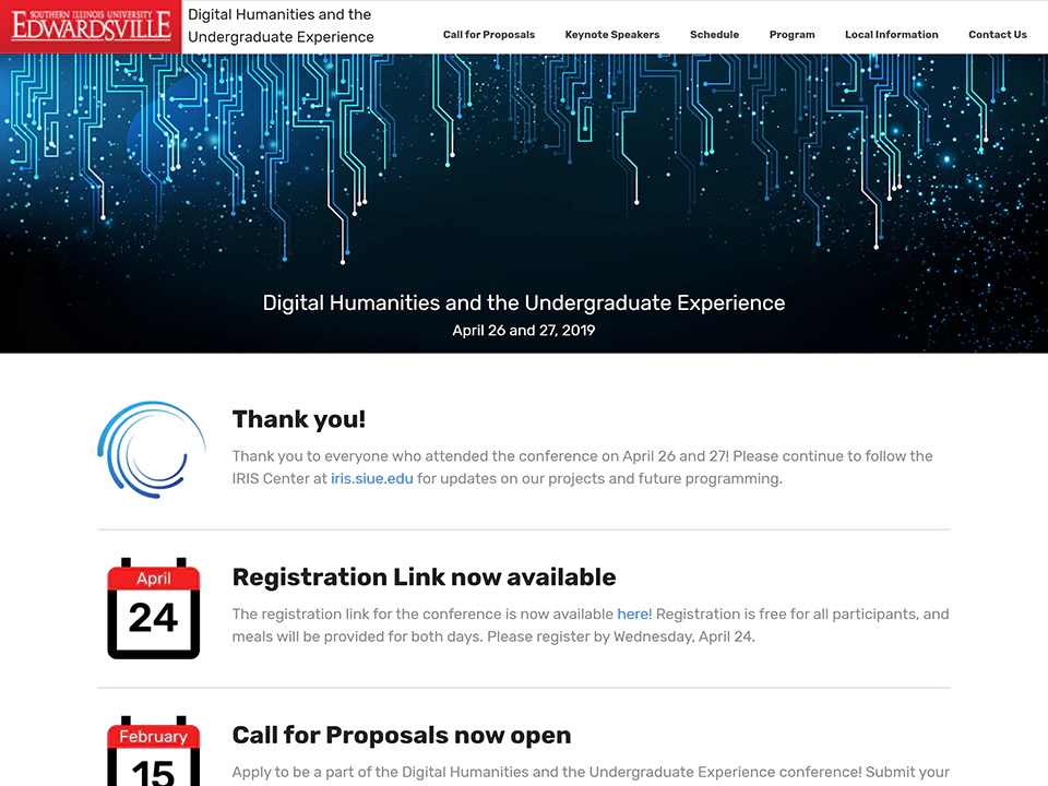 Digital Humanities and the Undergraduate Experience website